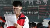 云南冶金高等专科学校单招分数线,昆冶金2022年录取分数线