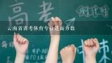 云南省省考体育专业进面分数,云南农业大学体育生录取分数线