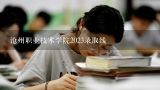 沧州职业技术学院2023录取线