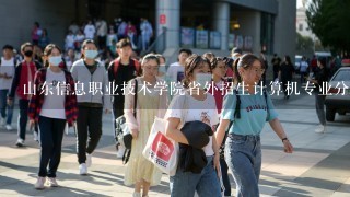 山东信息职业技术学院省外招生计算机专业分数线是多少