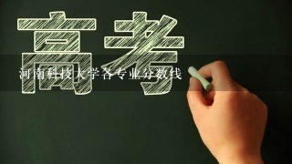 河南科技大学各专业分数线