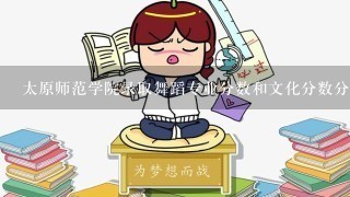 太原师范学院录取舞蹈专业分数和文化分数分别是多少