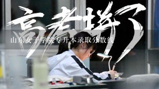 山东女子学院专升本录取分数线