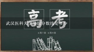 武汉医科大学录取分数线是多少