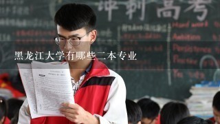 黑龙江大学有哪些二本专业