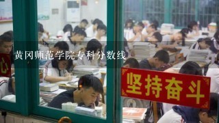 黄冈师范学院专科分数线