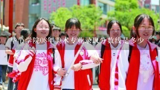 毕节学院08年美术专业录取分数线是多少