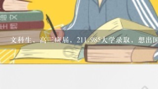 文科生，高三应届，211.985大学录取，想出国读本科。商科方向，法国。荷兰。德国哪个好？性价比高一点。