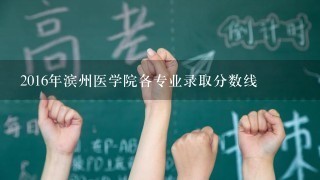 2016年滨州医学院各专业录取分数线