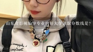 山东省影视编导专业的好大学录取分数线是？