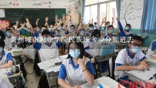 贵州城市职业学院民族班多少分能进去