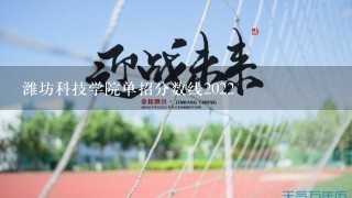 潍坊科技学院单招分数线2022