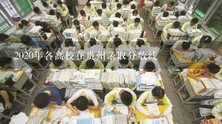 2020年各高校在贵州录取分数线