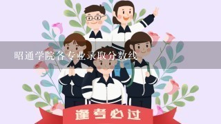 昭通学院各专业录取分数线