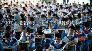 2021年辽宁高考一分一段表理科成绩排名