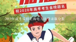 2019年成考成招上海电力大学录取分数