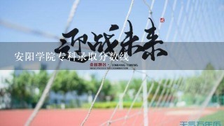 安阳学院专科录取分数线