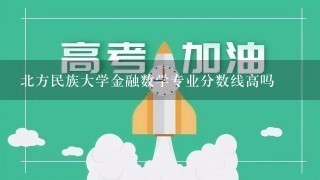 北方民族大学金融数学专业分数线高吗