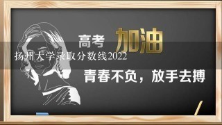 扬州大学录取分数线2022