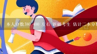 本人分数380 400 左右 新疆考生 估计2本分数线为380 想学工程造价或土木工程类得专业 想去天津或武汉