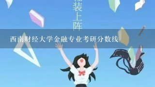 西南财经大学金融专业考研分数线