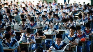 陕西师范大学广播电视编导专业录取原则？