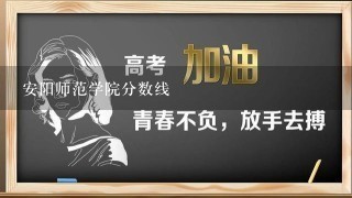 安阳师范学院分数线