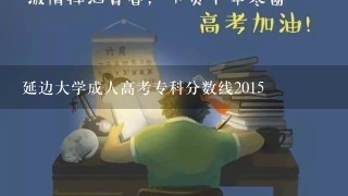 延边大学成人高考专科分数线2015