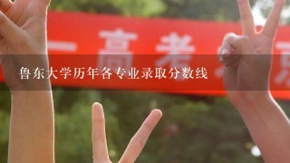 鲁东大学历年各专业录取分数线