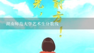 湖南师范大学艺术生分数线