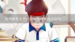 贵州师范大学的专业按分数线录取吗