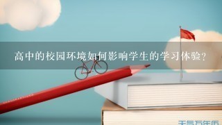 高中的校园环境如何影响学生的学习体验?