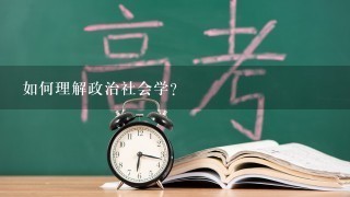 如何理解政治社会学?